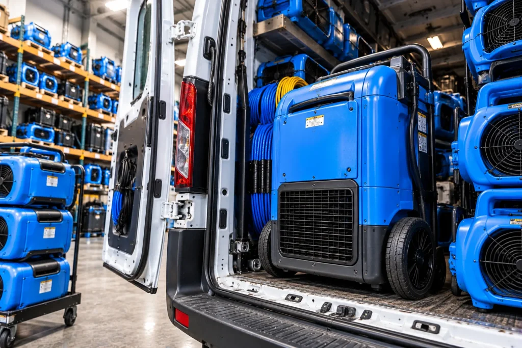 Commercial water extraction followed by drying equipment