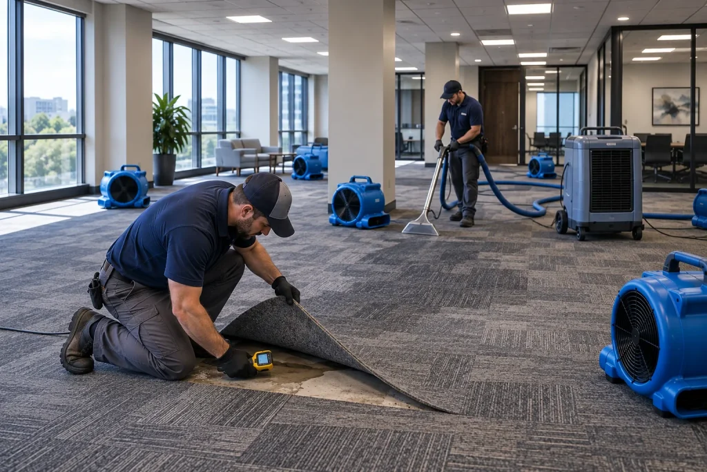 retail water damage restoration - Planning Cleanup Around Customers and Inventory